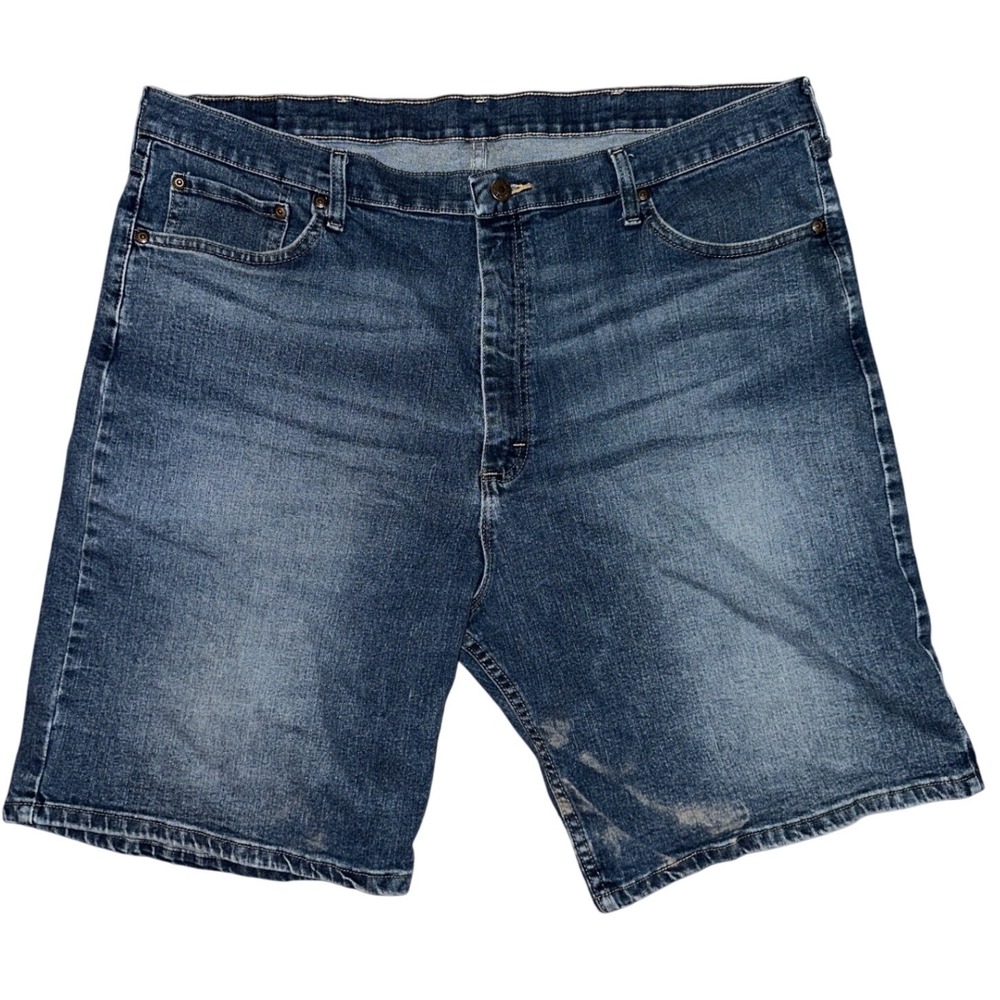Wrangler Mens Relaxed Fit Denim Shorts Blue Mid Wash Size 42 606WFXD